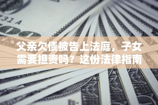 武汉父亲欠债被告上法庭，子女需要担责吗？这份法律指南必须看完