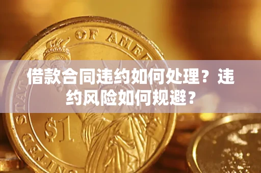 武汉借款合同违约如何处理？违约风险如何规避？