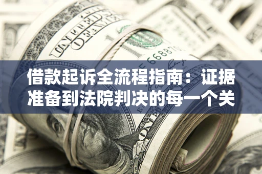 武汉借款起诉全流程指南：证据准备到法院判决的每一个关键步骤