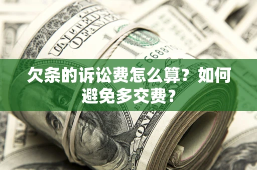 武汉欠条的诉讼费怎么算？如何避免多交费？