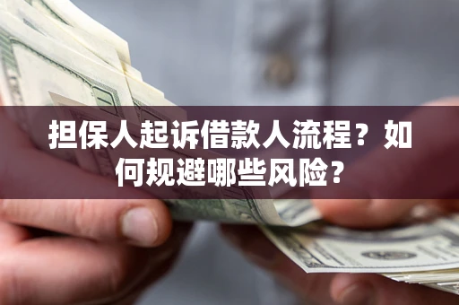 武汉担保人起诉借款人流程？如何规避哪些风险？