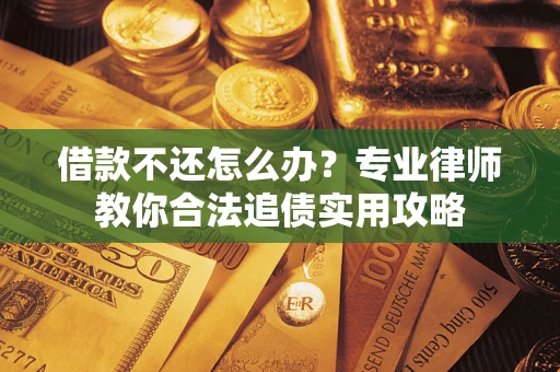 武汉借款不还怎么办？专业律师教你合法追债实用攻略