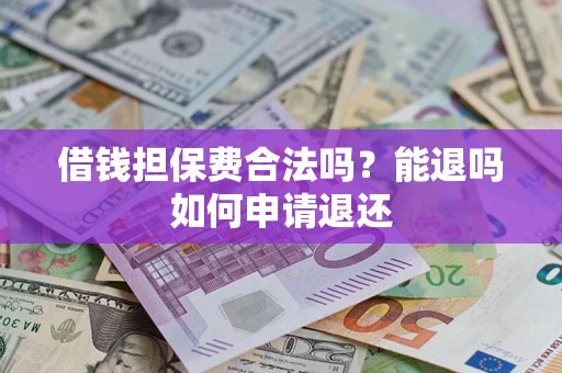 武汉借钱担保费合法吗？能退吗如何申请退还