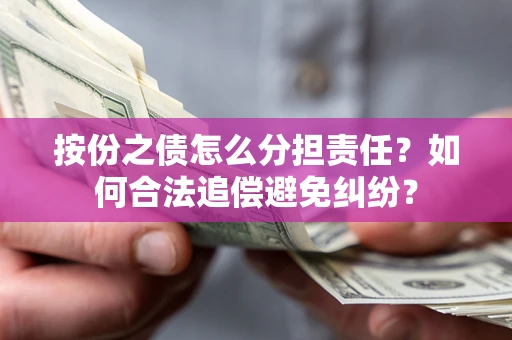 武汉按份之债怎么分担责任？如何合法追偿避免纠纷？